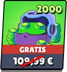 Pack de 2000 gemas de Brawl Stars